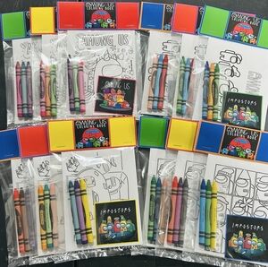 Among Us Party Favor Coloring Books